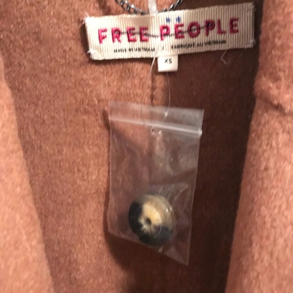 NWT Free People XS brown trench coat XS - Picture 7 of 16